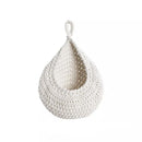 Cotton Rope Woven Storage Basket Wall Mount Fruit Vegetable Organizer Container - Max
