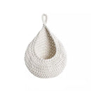 Cotton Rope Woven Storage Basket Wall Mount Fruit Vegetable Organizer Container - Max