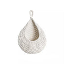 Cotton Rope Woven Storage Basket Wall Mount Fruit Vegetable Organizer Container - Mini