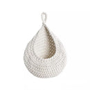 Cotton Rope Woven Storage Basket Wall Mount Fruit Vegetable Organizer Container - Mini