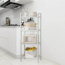 Multi-Layer Kitchen Storage Rack with Adjustable Feet and 38cm Layers