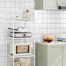 Multi-Layer Kitchen Storage Rack with Adjustable Feet and 38cm Layers