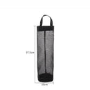 Hanging Mesh Bag Organizer Dispenser for Plastic or Trash Bags Storage Holder - Grey