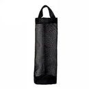 Hanging Mesh Bag Organizer Dispenser for Plastic or Trash Bags Storage Holder - Grey