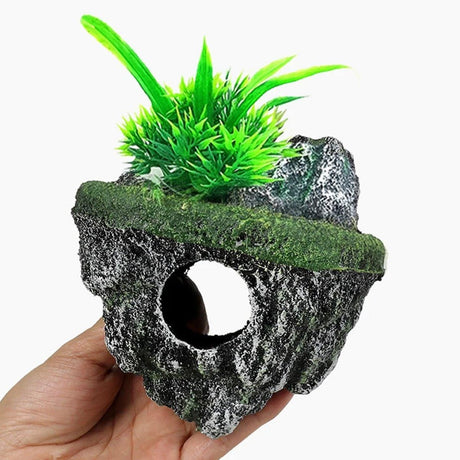 Fish Tank Aquascape Hoverstone Decoration Natural Rock Landscaping for Aquarium - S
