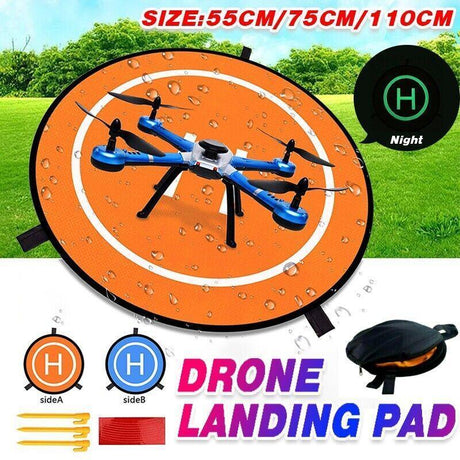 Drone Landing Pad For Dji Mavic Pro Fast-Fold Parking 55Cm 75Cm 110Cm Helipad Gd - 55CM