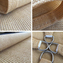 Outdoor Breathable Shade Sail Canopy Triangle Square Patio Garden Sun Shade - 2*4m（Rectangular）