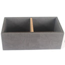 Double Compartment Tea Caddy Hotel Room Storage Organizer for Tea Bags Sugar