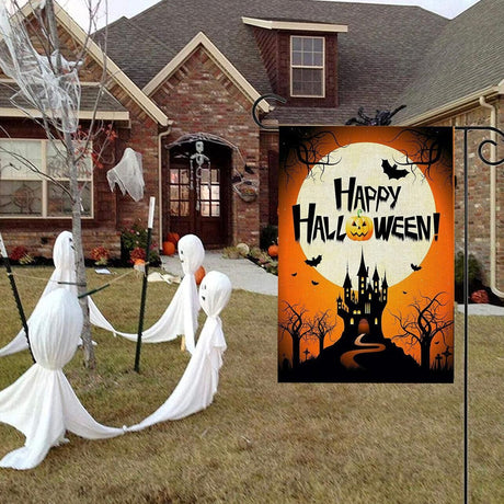 Christmas Halloween Garden Flag House Yard Decorative Double Sided Outdoor - Halloween 2