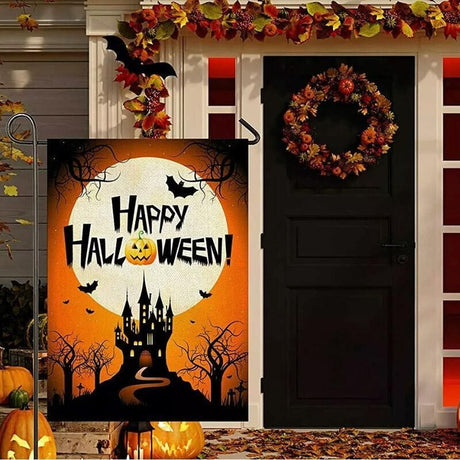 Christmas Halloween Garden Flag House Yard Decorative Double Sided Outdoor - Halloween 2