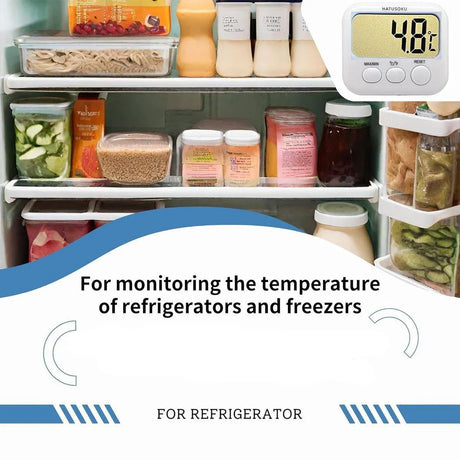 Digital Thermometer with Probe for Refrigerator Fish Tank Aquarium Temperature