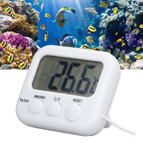 Digital Thermometer with Probe for Refrigerator Fish Tank Aquarium Temperature
