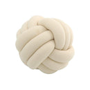 Three-Strand Braided Round Pillow Sofa Cushion Decorative Pillow for Living Room - Black