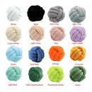 Three-Strand Braided Round Pillow Sofa Cushion Decorative Pillow for Living Room - Dark Blue