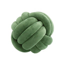 Three-Strand Braided Round Pillow Sofa Cushion Decorative Pillow for Living Room - Light Grey