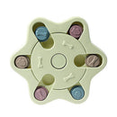 Dog Treat Dispenser Food Puzzle Toy Interactive Training Feeder Pet Supply Bowl - Claw-Green