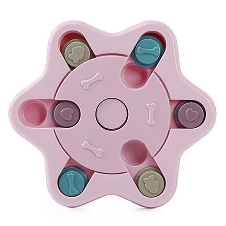 Dog Treat Dispenser Food Puzzle Toy Interactive Training Feeder Pet Supply Bowl - Claw-Green