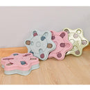 Dog Treat Dispenser Food Puzzle Toy Interactive Training Feeder Pet Supply Bowl - Hexagon-Blue