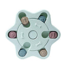 Dog Treat Dispenser Food Puzzle Toy Interactive Training Feeder Pet Supply Bowl - Hexagon-Green