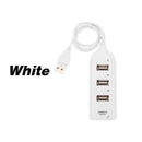 Multi Usb Hub 4 Port High Speed Slim Compact Expansion Smart Splitter Oz Au - Black