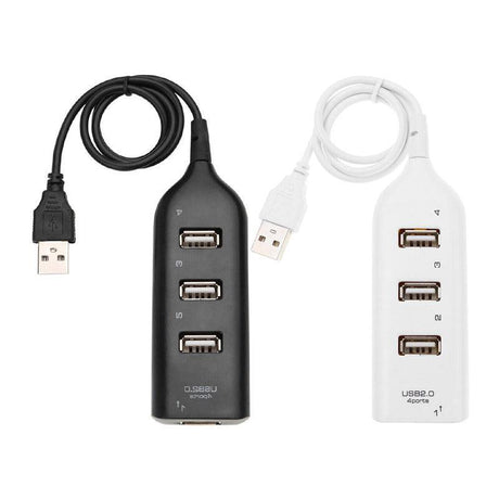Multi Usb Hub 4 Port High Speed Slim Compact Expansion Smart Splitter Oz Au - White