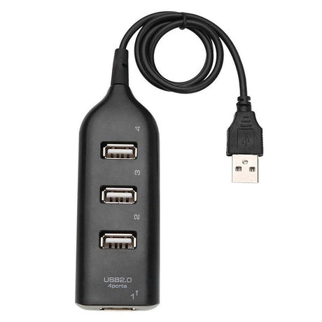 Multi Usb Hub 4 Port High Speed Slim Compact Expansion Smart Splitter Oz Au - White