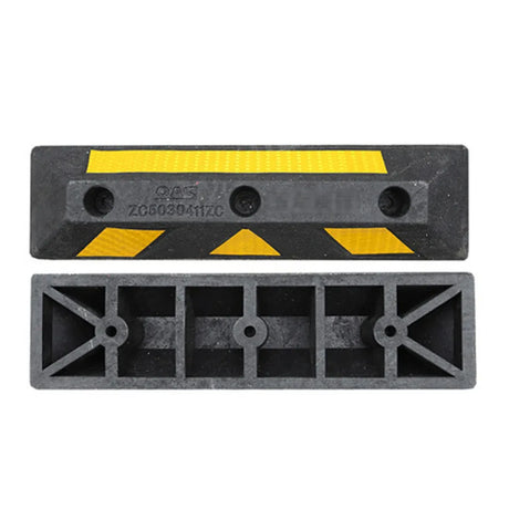 2PCS Rubber Parking Curb Wheel Stop for Driveway and Car Park