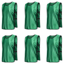6X Sports Training Bibs Soccer Vests Group Team Bibs Basketball Cricket Football - Pink-M