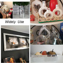 Diy Mini Mosaic Tiles Self-Adhesive Square Mirror Glass Wall Sticker Decors - Gold