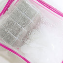 4pcs Durable PVC Cosmetic Bags Easy to Clean Multiple Sizes and Colours 9 Shades - 4pcs-Green