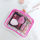 4pcs Durable PVC Cosmetic Bags Easy to Clean Multiple Sizes and Colours 9 Shades - 4pcs-Yellow