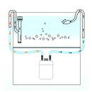 Aquarium Glass Inlet Outlet Pipe Fish Tank Filter Oil Film Remover Plant Holder - Oil removal inlet-16mm