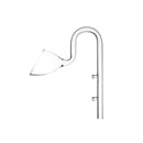 Aquarium Glass Inlet Outlet Pipe Fish Tank Filter Oil Film Remover Plant Holder - Speaker outlet-12mm