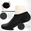 Unisex Water Shoes Slip On Aqua Socks Swim Surf Diving Yoga Exercise Reef Shoes - Black-XXL