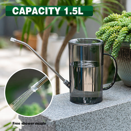 Watering Can Long Spout For Indoor Outdoor Garden Potted Plants Flowers Use - Green