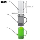 Watering Can Long Spout For Indoor Outdoor Garden Potted Plants Flowers Use - Grey