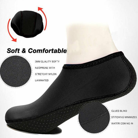 Unisex Water Shoes Slip On Aqua Socks Swim Surf Diving Yoga Exercise Reef Shoes - Green-XXL