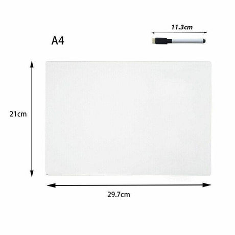 Whiteboard for Fridge A4 A5 with Marker Pen Memo and Reminder Use - A5 1PCS+1PCS Maker