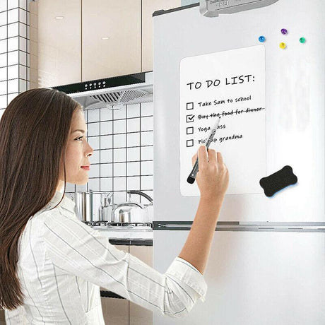Whiteboard for Fridge A4 A5 with Marker Pen Memo and Reminder Use - A5 1PCS+1PCS Maker