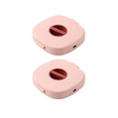 Case Cord Tangle Free Organizer Portable Earphones Manager Wire Winder Cable - Pink*1