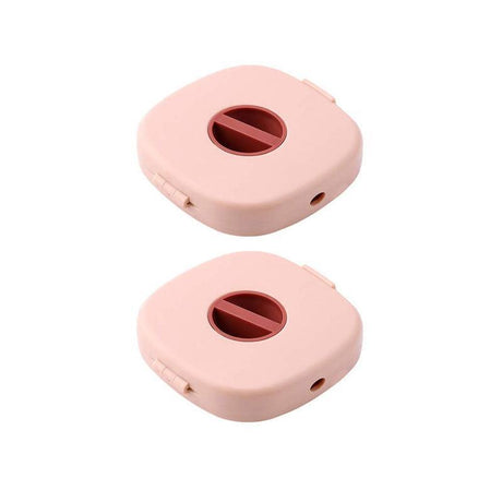 Case Cord Tangle Free Organizer Portable Earphones Manager Wire Winder Cable - Pink*1