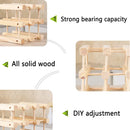 Wine Rack Wooden Storage Stand 9 Bottle Timber Cellar Holder Organizer Shelf