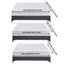 Waterproof Mattress Protector Fitted Sheet Bed Cover for Single King Single Double Queen - 152x203cm