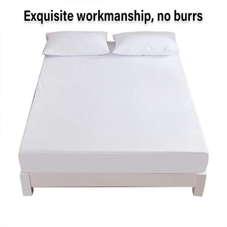 Waterproof Mattress Protector Fitted Sheet Bed Cover for Single King Single Double Queen - 152x203cm