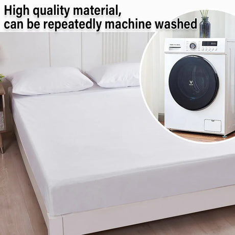 Waterproof Mattress Protector Fitted Sheet Bed Cover for Single King Single Double Queen - 99x190cm