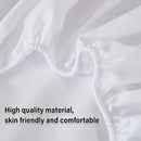Waterproof Mattress Protector Fitted Sheet Bed Cover for Single King Single Double Queen - 99x190cm