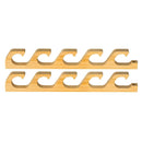 1Pair Bamboo Fishing Rod Holder Wall Mounted Wooden Storage Rack Stand Organizer