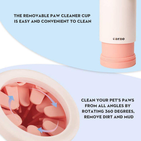 Pet Foot Wash Cup Automatic No-Rub Paw Cleaner Cat Dog Paw Washing Cup Clean - Green