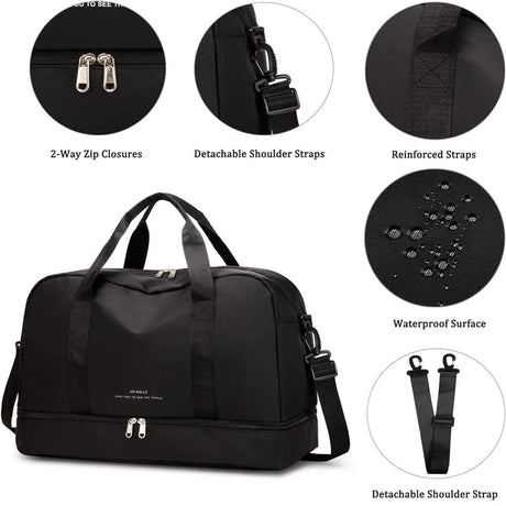 Yoga Fitness Bag Outdoor Sports Travel Bag Large Capacity Gym Luggage Bag