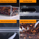 50PCS Clear Reusable Zipper Bags Thick Food Grade PE Storage Bags for Snack Fruit - 28x21cm